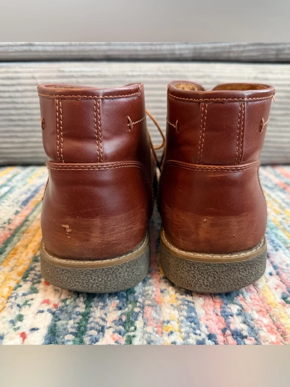 Deer Stags Chestnut Brown Leather Bangor Chukka Boots